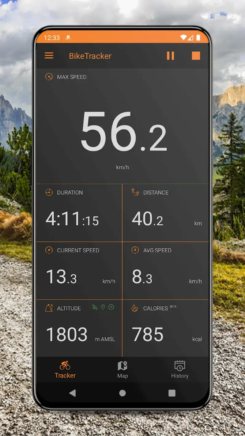 Captura de pantalla de Bike Tracker 2