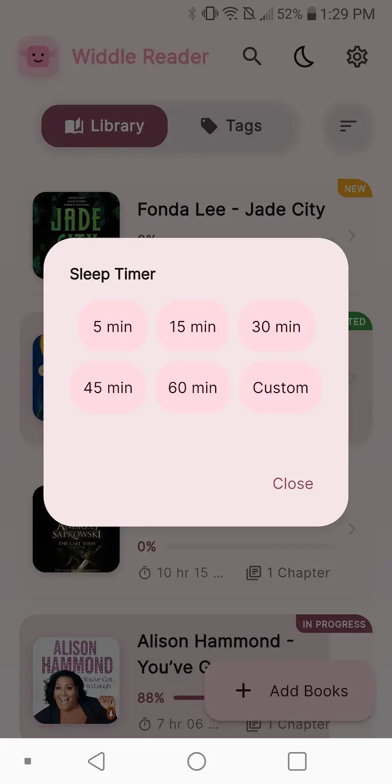 Tangkapan layar Widdle Reader 3