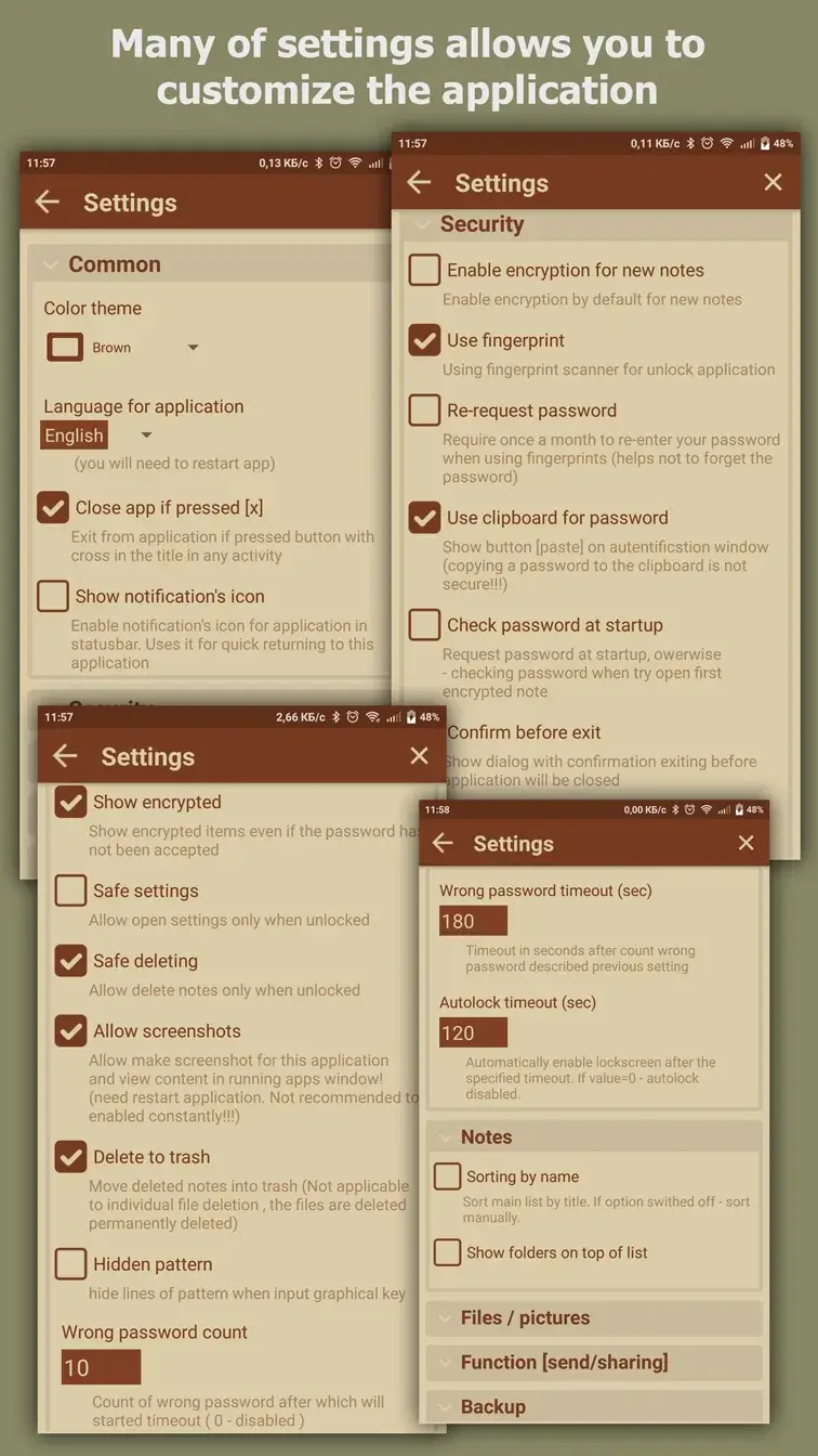 Capture d'écran VIP Notes 5