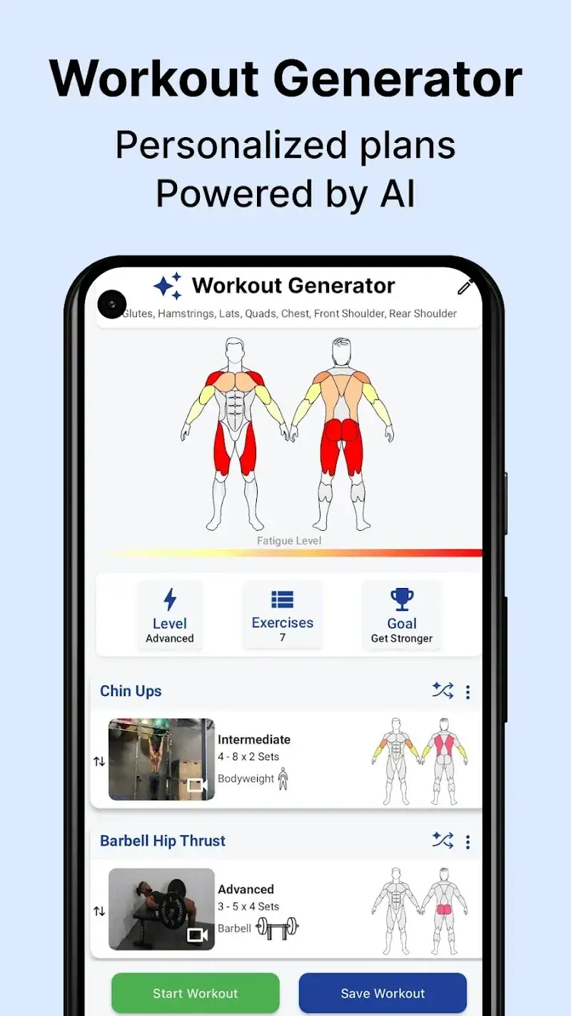Cuplikan Layar MuscleWiki 3