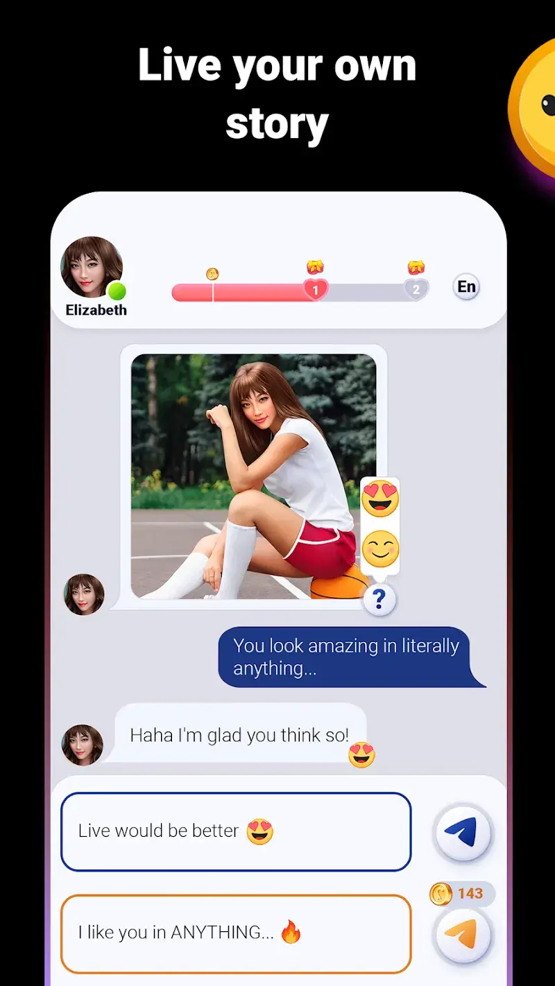 Capture d'écran 5 de Love Stories: Dating Game