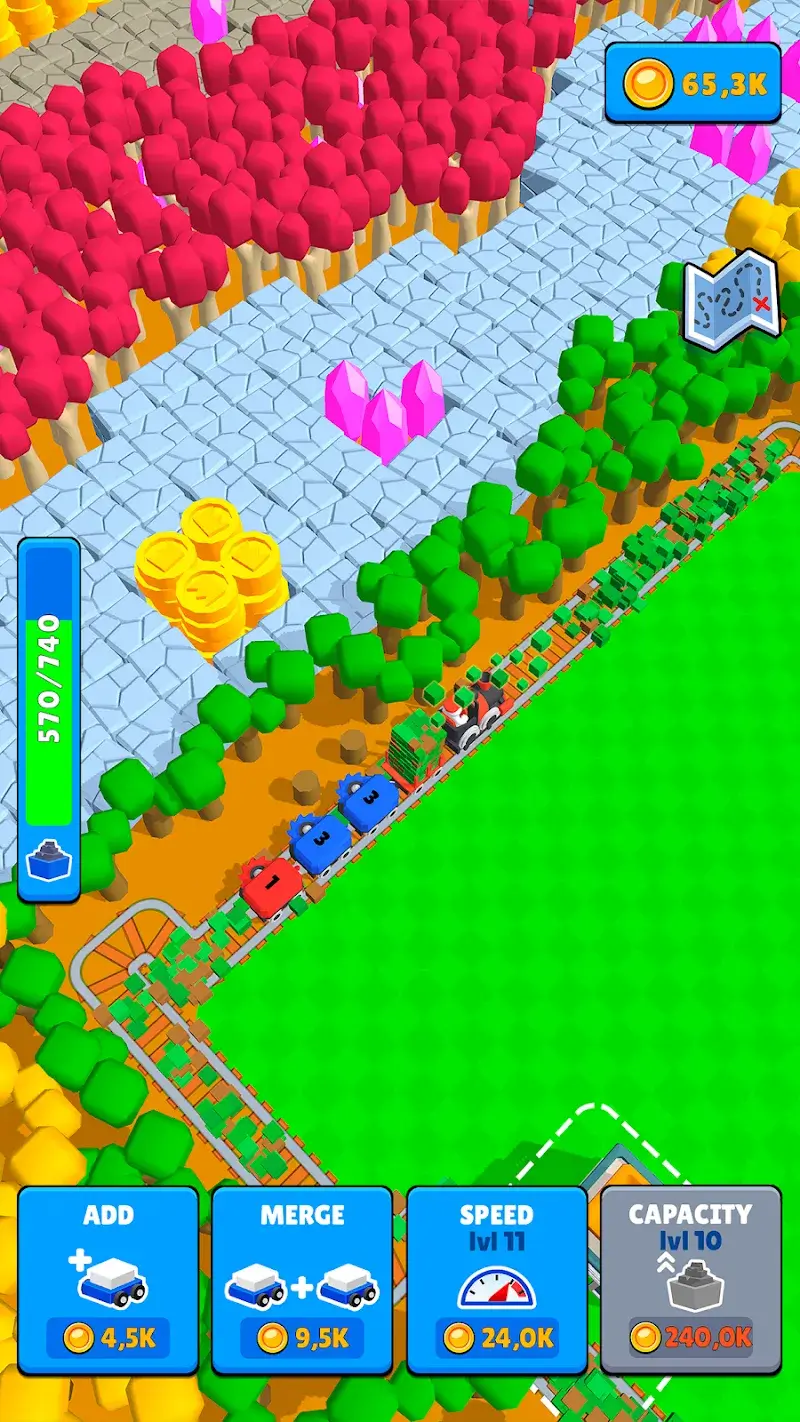 Captura de pantalla 5 de Train Miner: Idle Railway