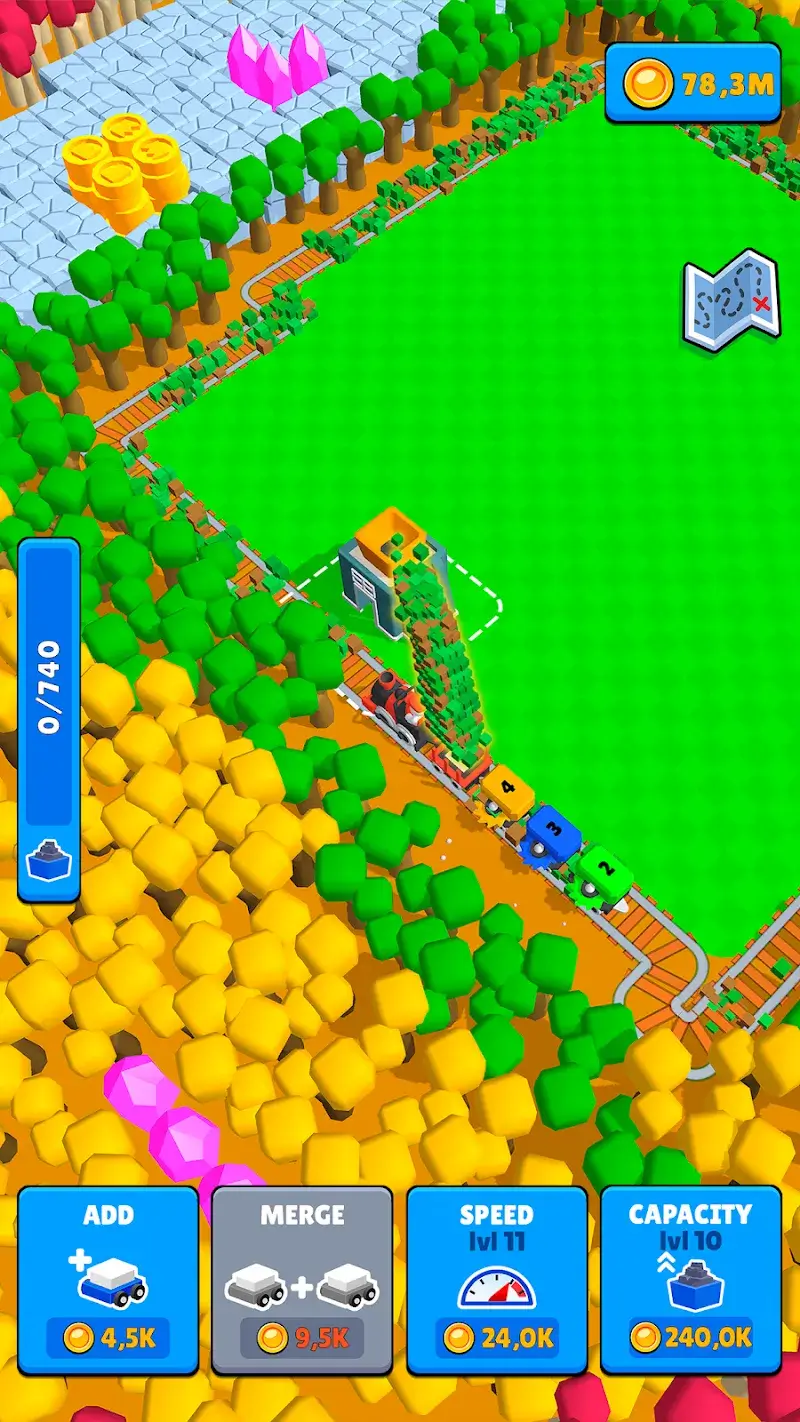 Captura de pantalla 6 de Train Miner: Idle Railway