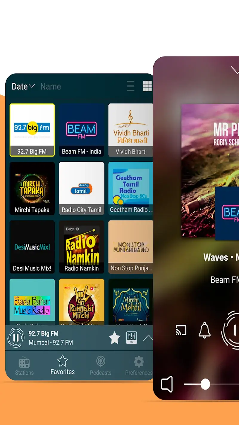 Captura de pantalla 1 de FM Radio India all stations
