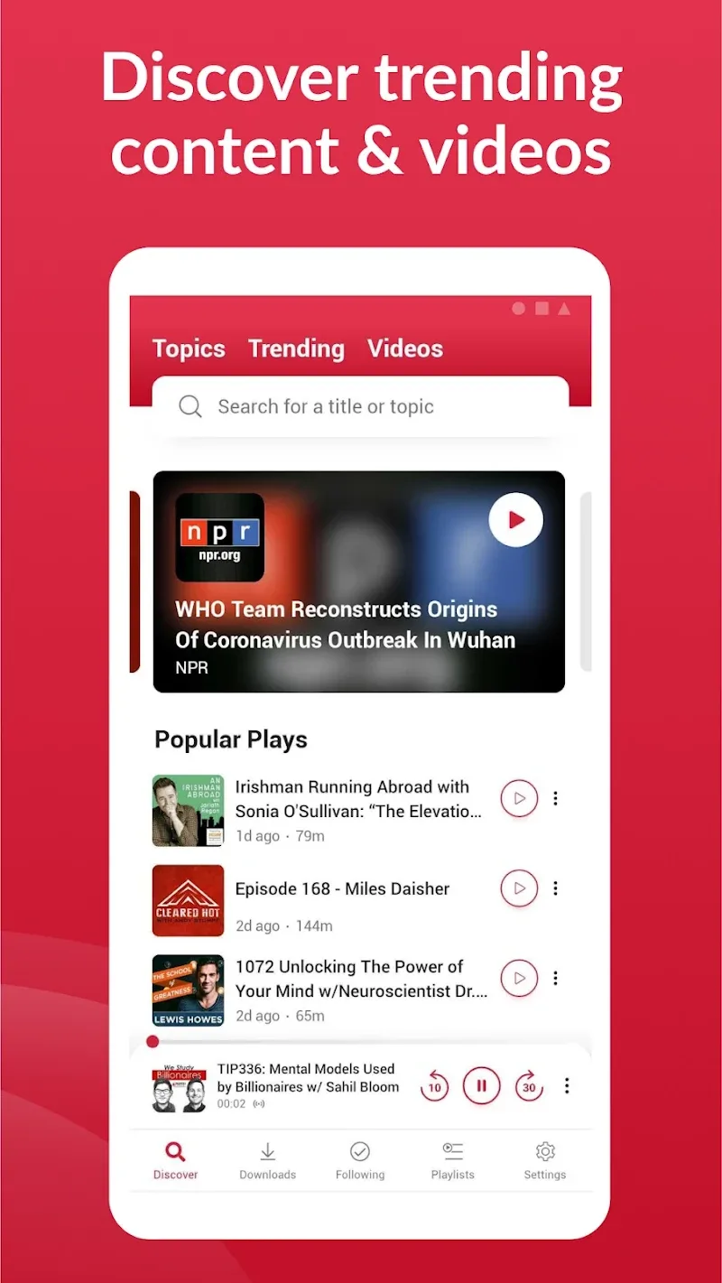 Captura de pantalla 5 de Player FM