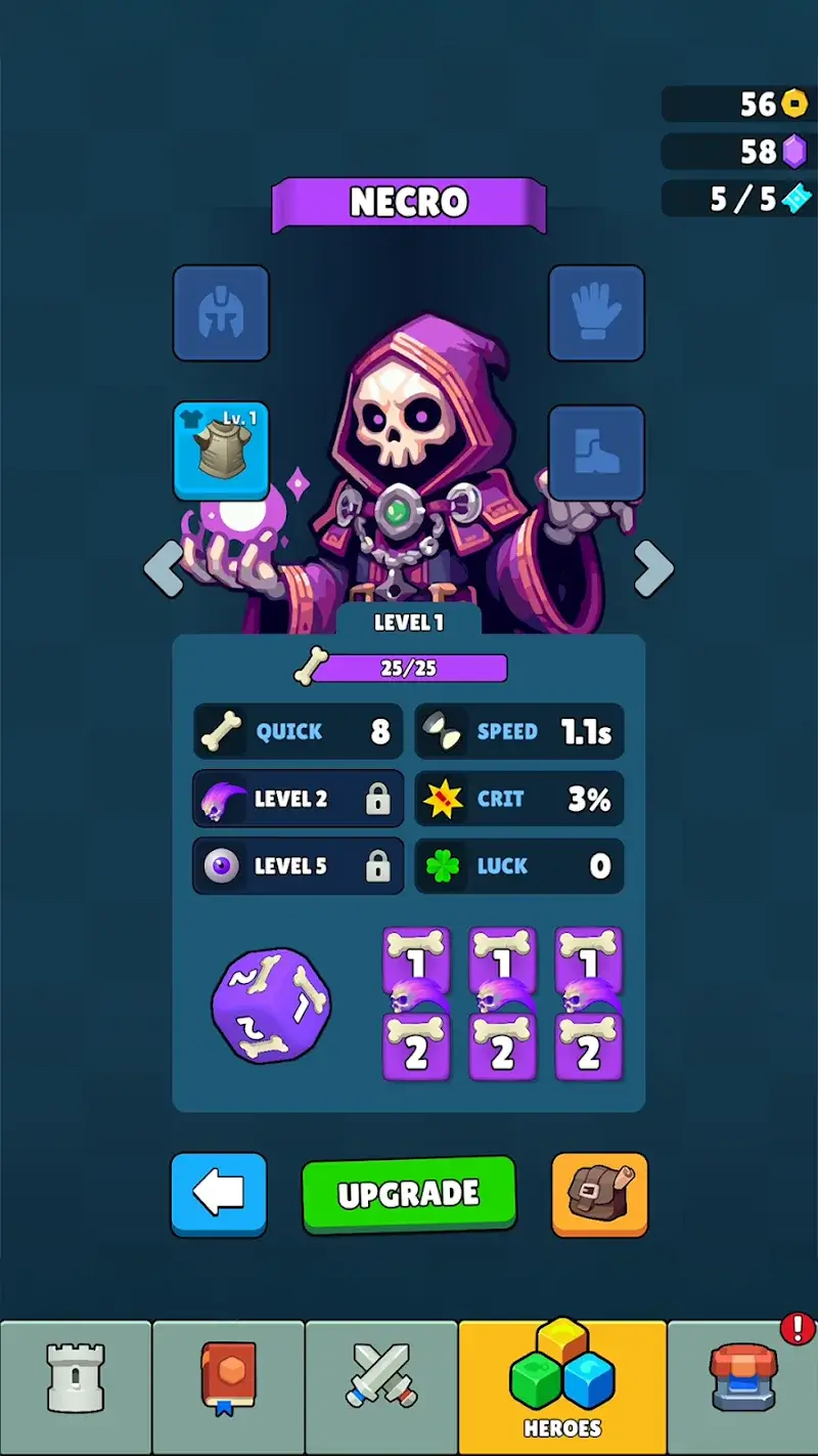 Dice vs Monsters: Idle Defense ภาพหน้าจอ 4
