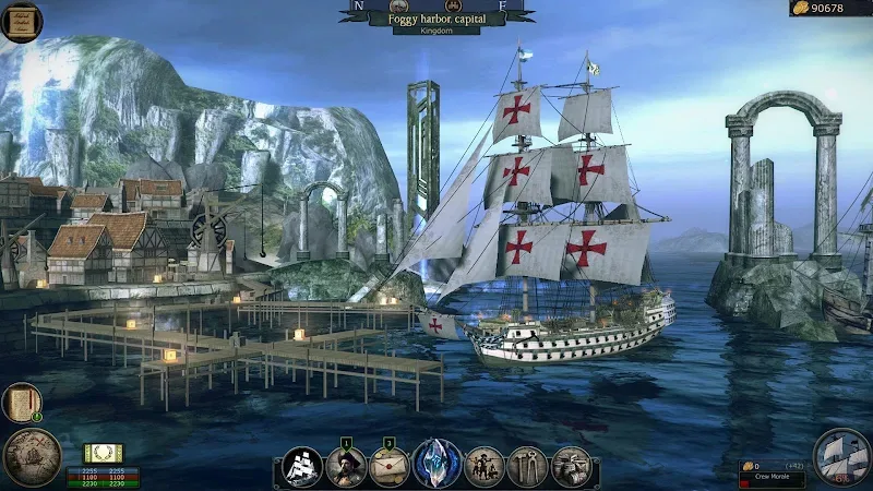 Tangkapan layar gameplay Pirates Flag 4