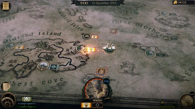 Tangkapan layar gameplay Pirates Flag 5
