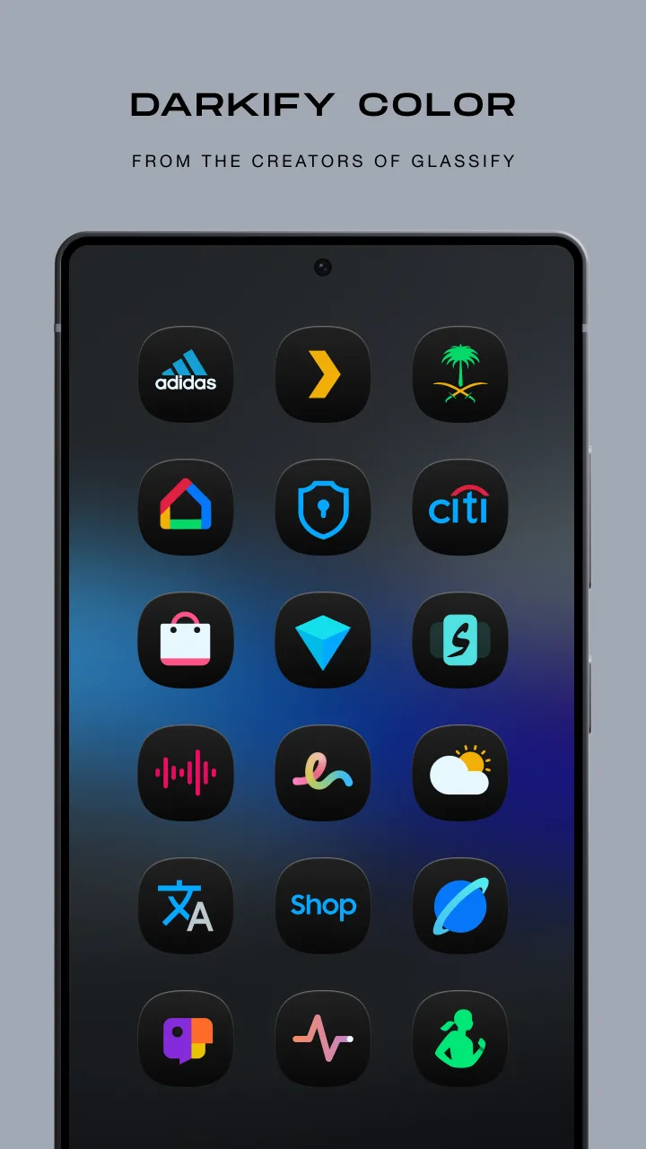 Captura de tela 2 do Darkify Color Icons