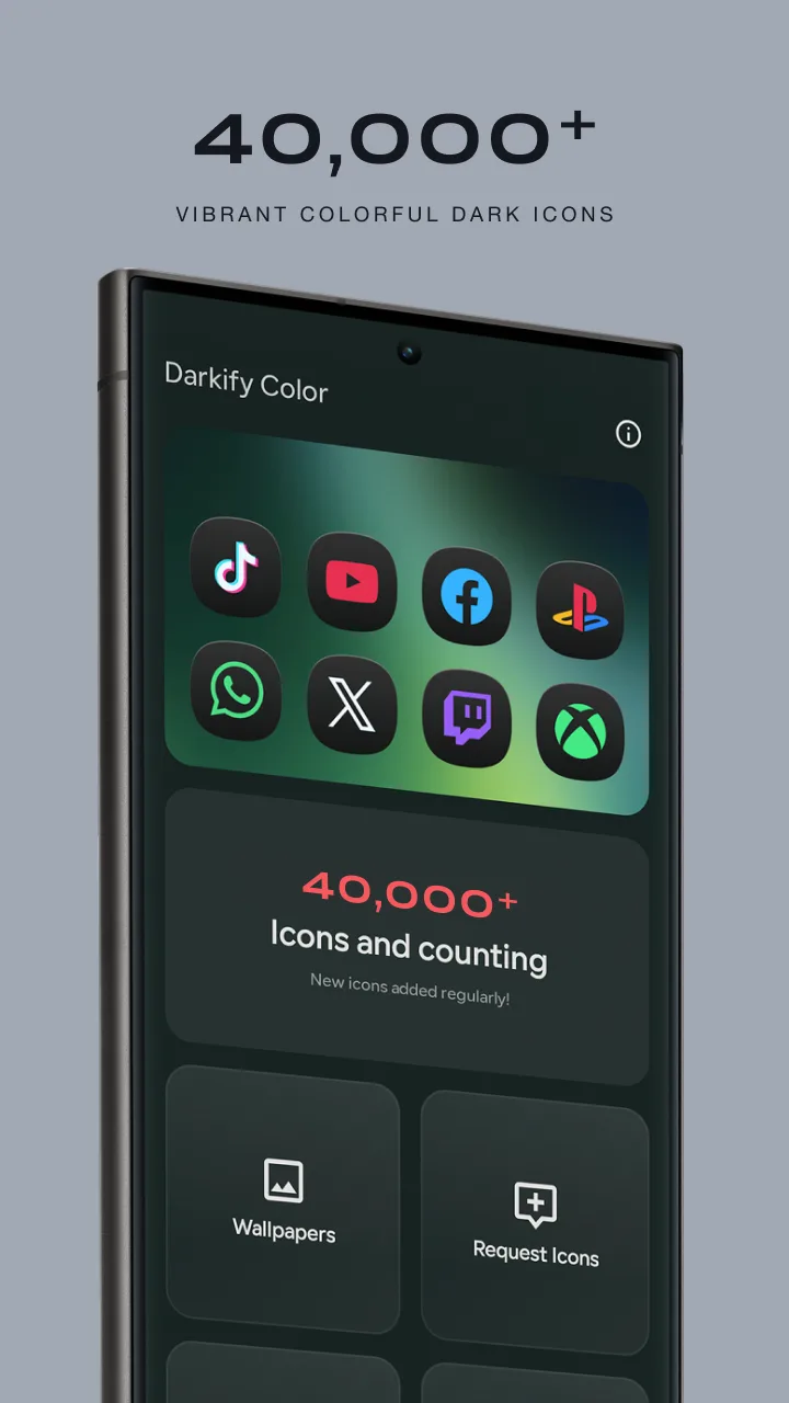 Captura de tela 1 do Darkify Color Icons