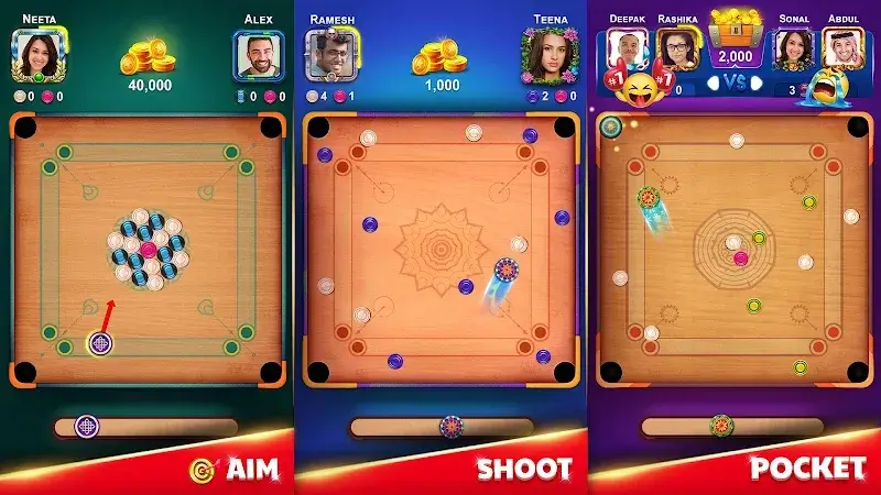 Carrom King screenshot 1