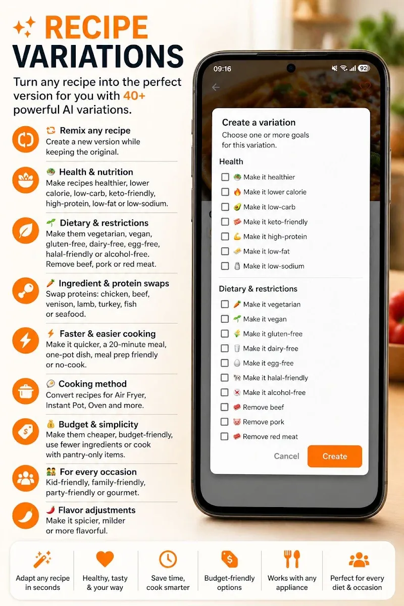Instant Pot/Air Fryer Recipes app preview 3