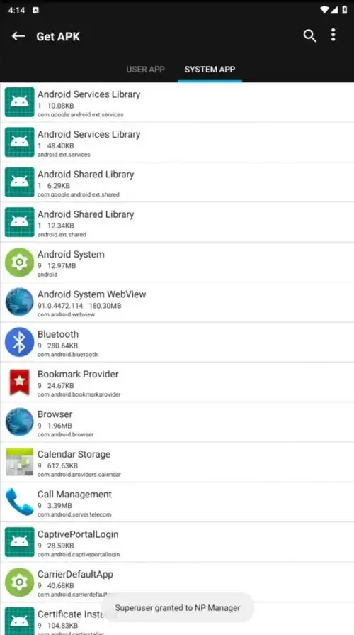ภาพหน้าจอ NP Manager 5