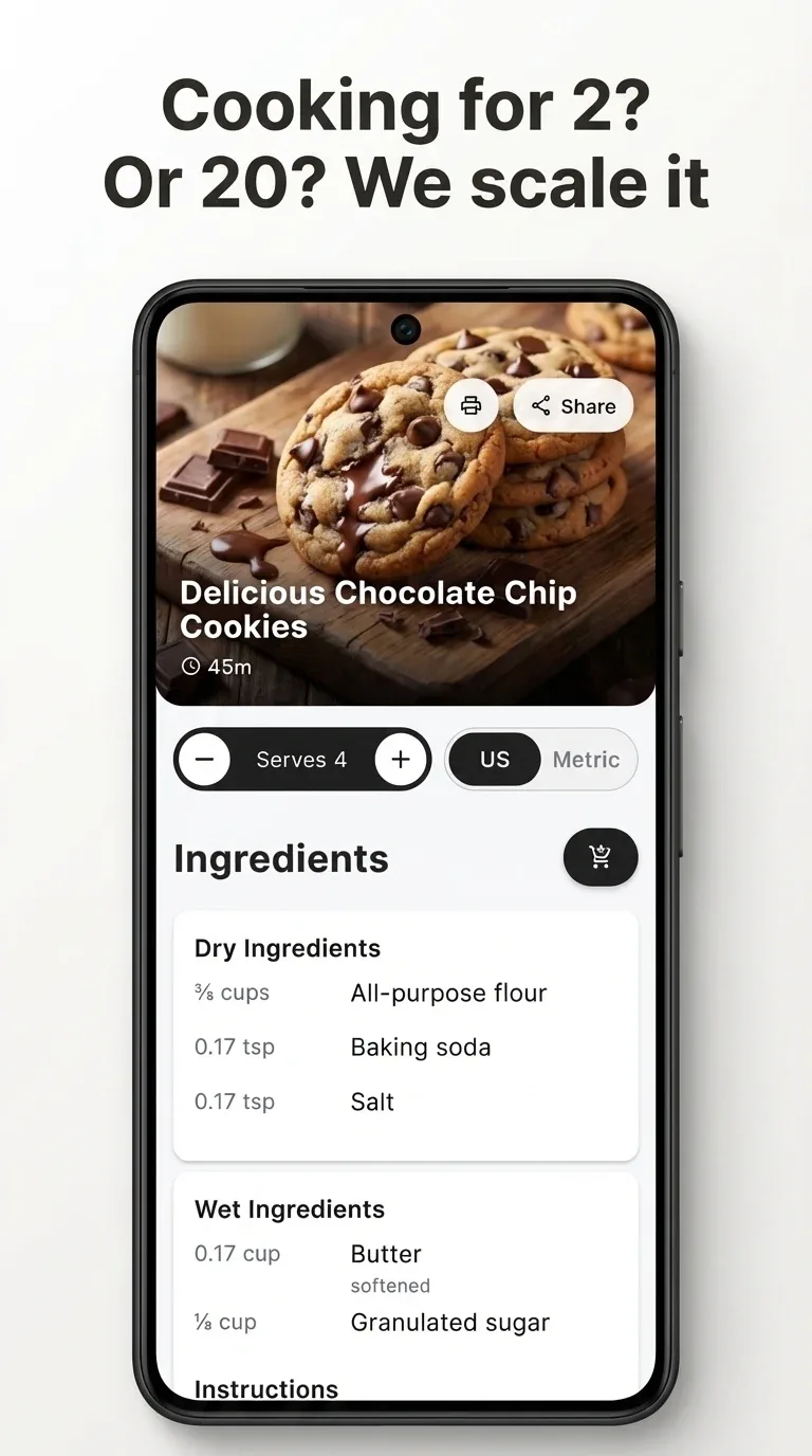 Tangkapan layar aplikasi RecipeBro 4
