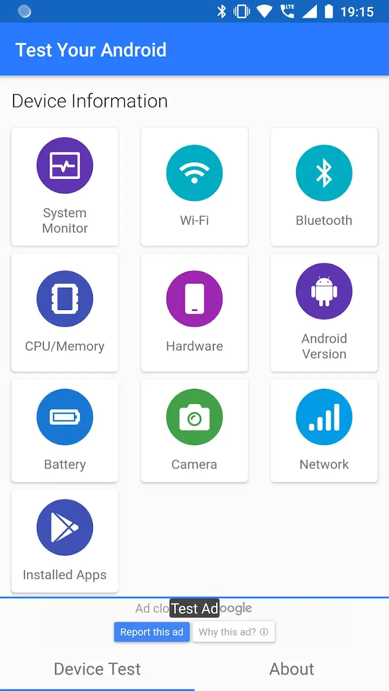 First Screenshot of Test Your Android App