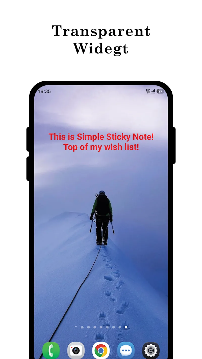 A Simple Sticky Note + Widget app preview 4