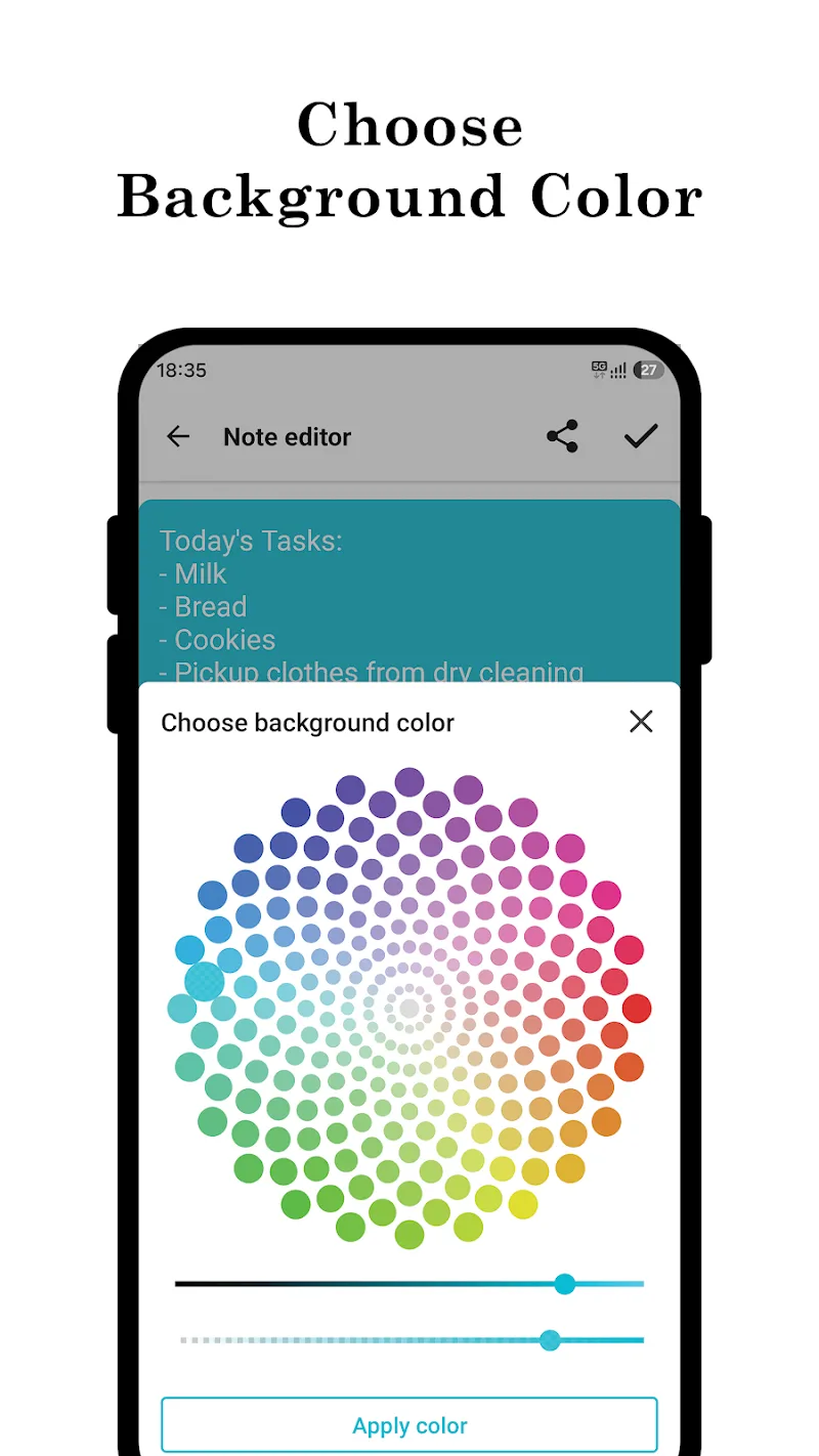 A Simple Sticky Note + Widget app preview 5
