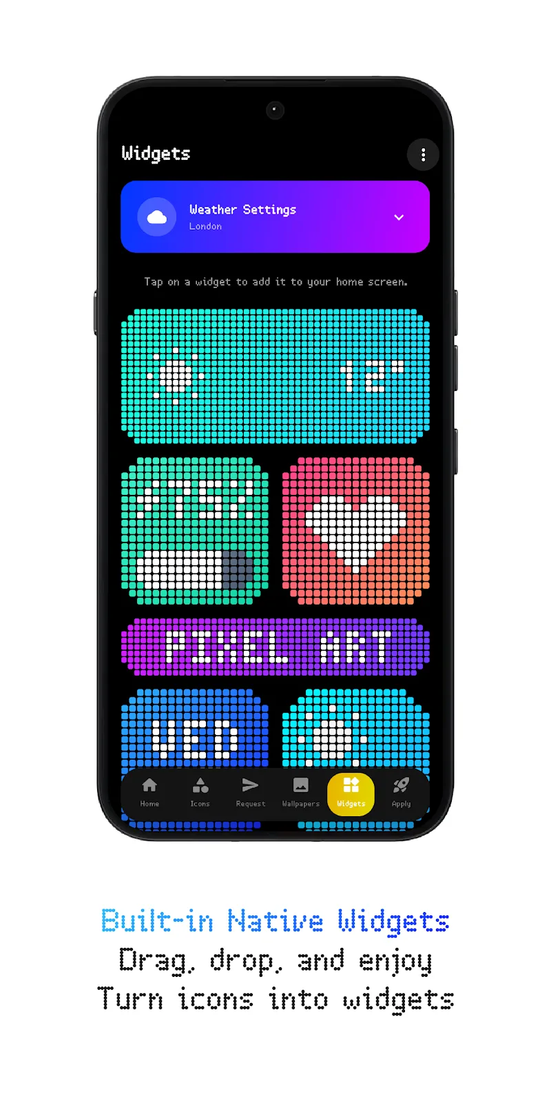 Screenshot Glyph Icons and Widgets 4