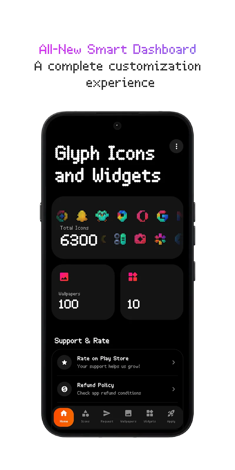 Screenshot Glyph Icons and Widgets 3