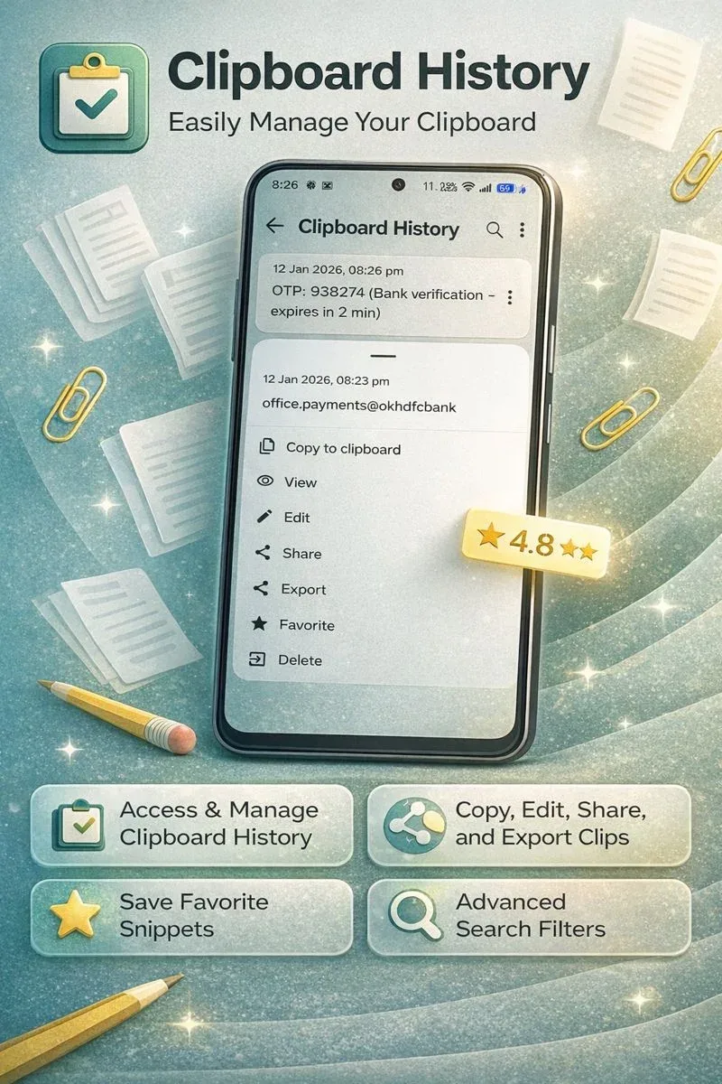 Capture d'écran 2 de Clipboard History