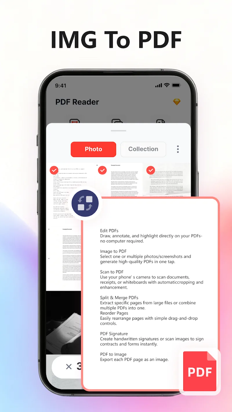 Tangkapan layar MobilePDF Editor 2