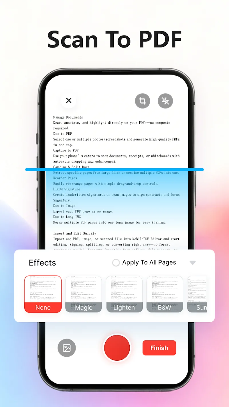 Tangkapan layar MobilePDF Editor 3