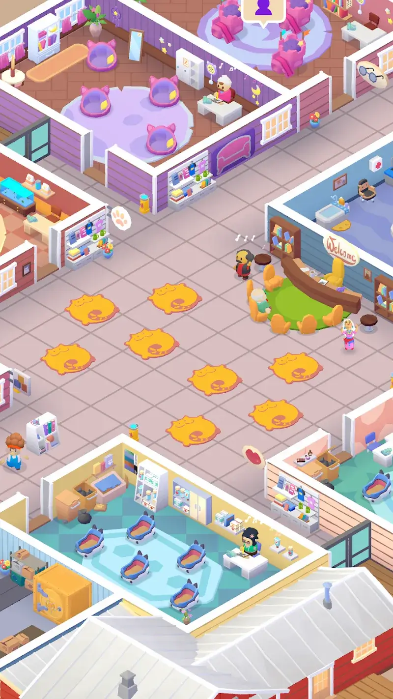 ตัวอย่างเกมเพลย์ Idle Pet Shelter 1