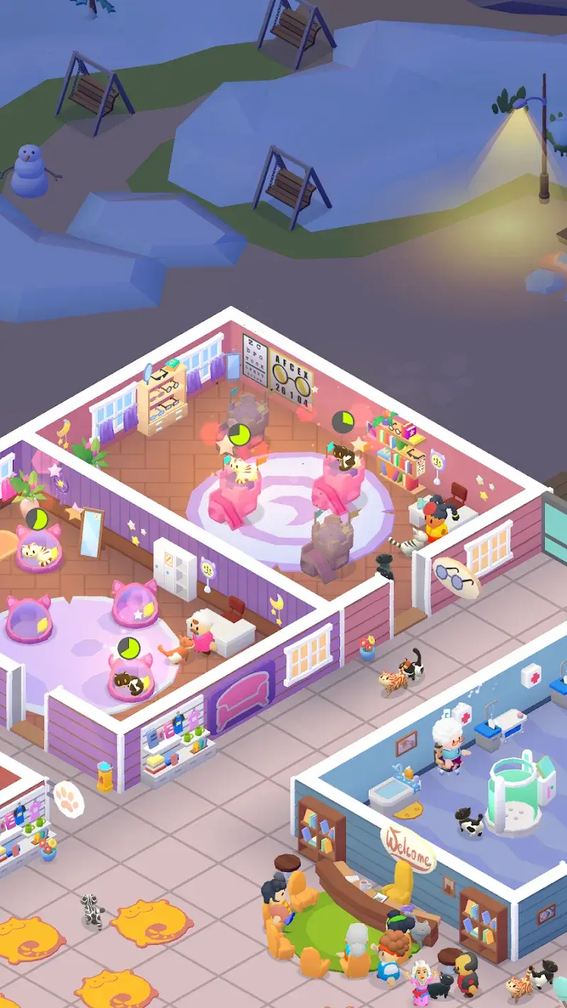 ตัวอย่างเกมเพลย์ Idle Pet Shelter 2