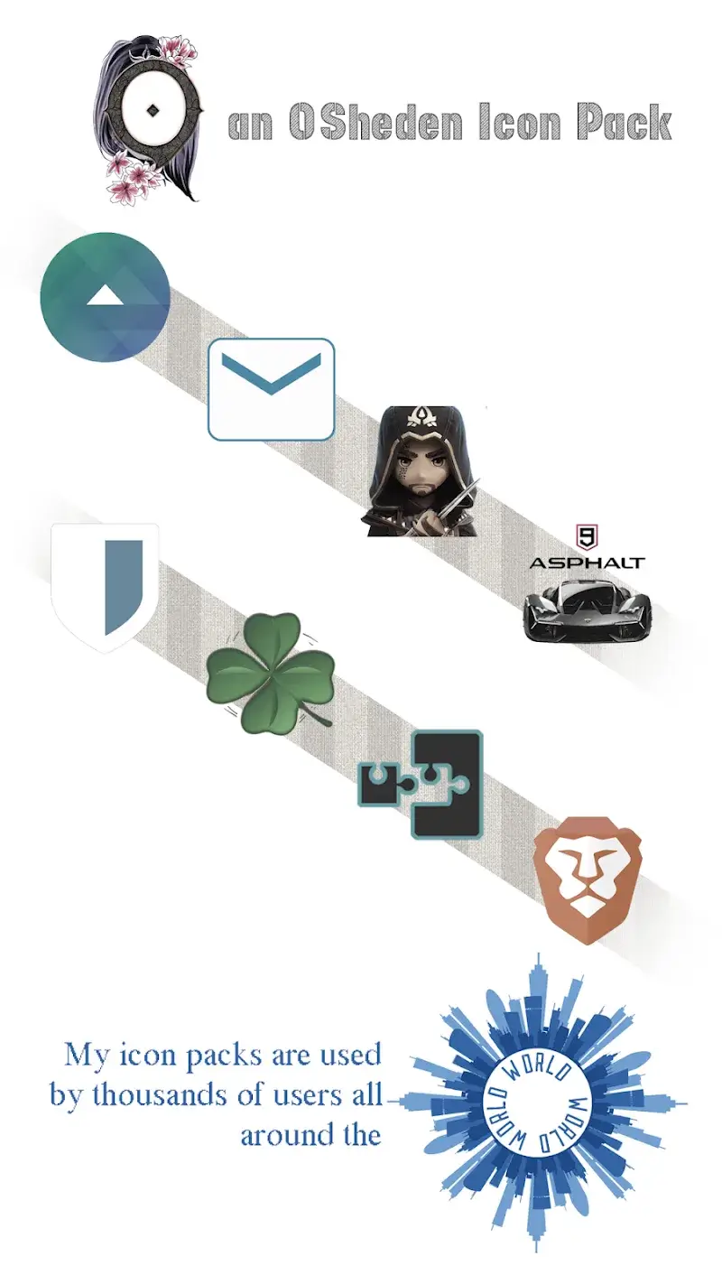 Prévia da captura de tela do Distraction Icon Pack 3