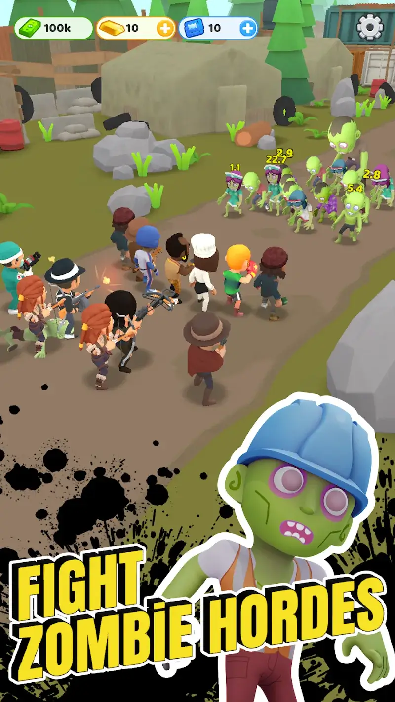 ภาพหน้าจอ Survivor Idle Run: Z-RPG Game 1