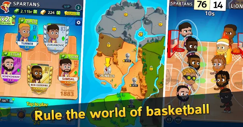 Idle Five Basketball Tycoon - Screenshot 1