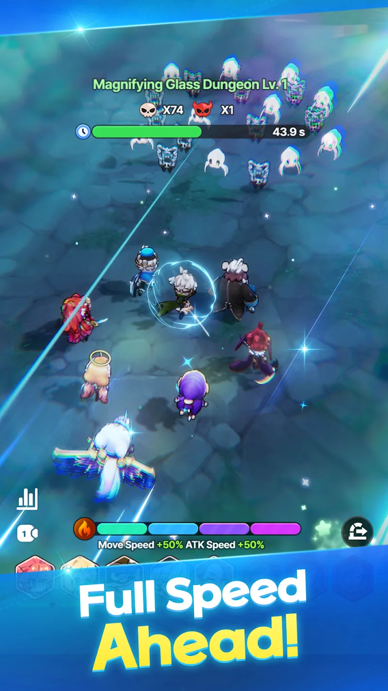 Captura de tela 3 de Gale Knights Idle RPG