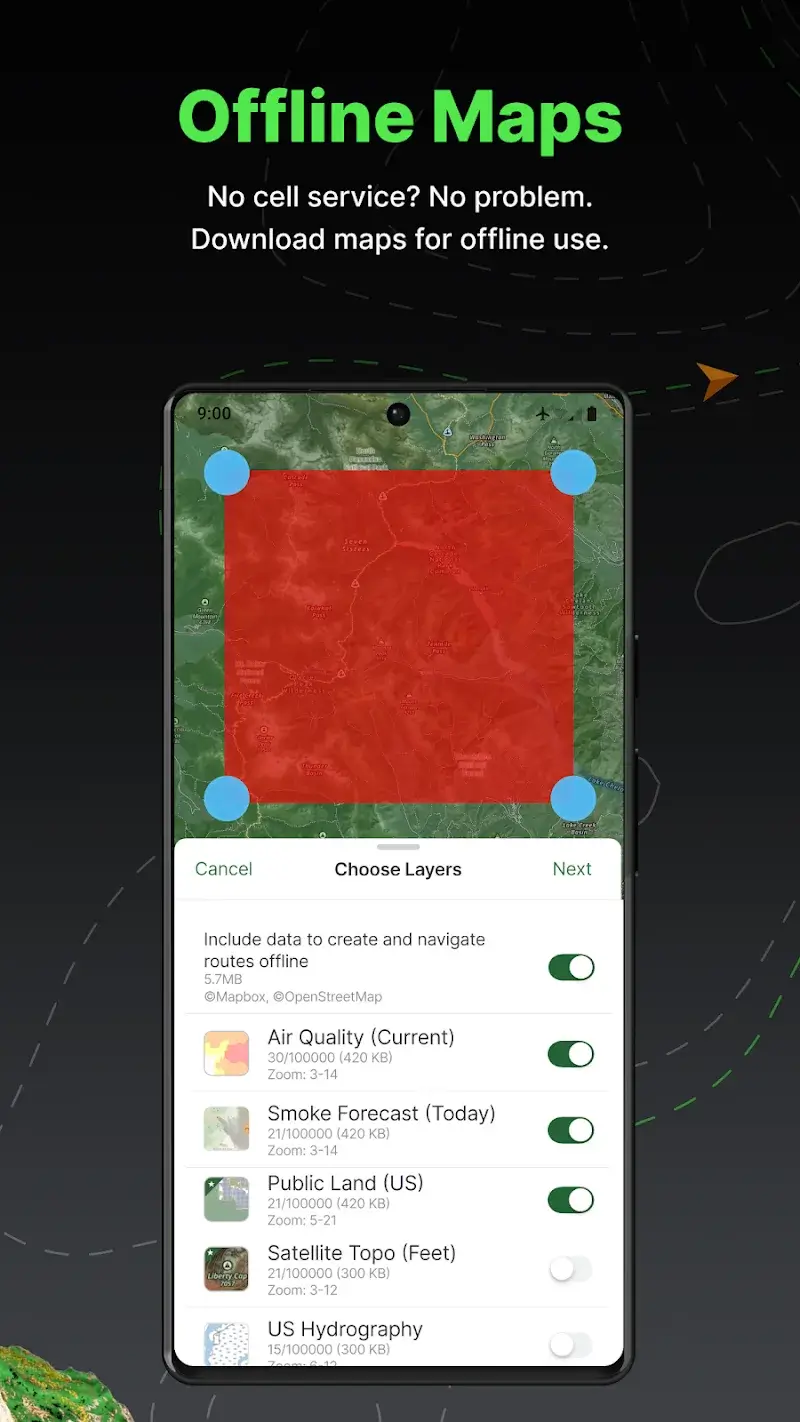Gaia GPS Screenshot 2