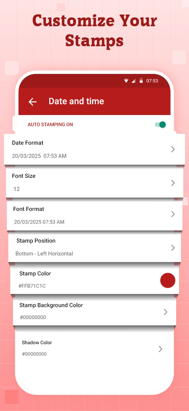Tangkapan layar Auto Stamper 5