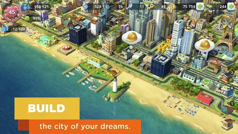 Tangkapan layar SimCity BuildIt 3