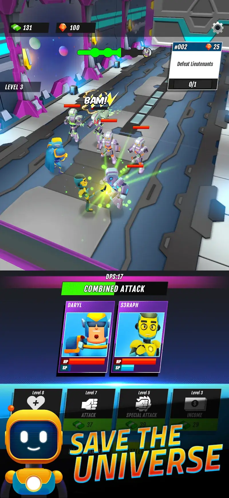 Superheroes Idle RPG League ภาพหน้าจอ 1