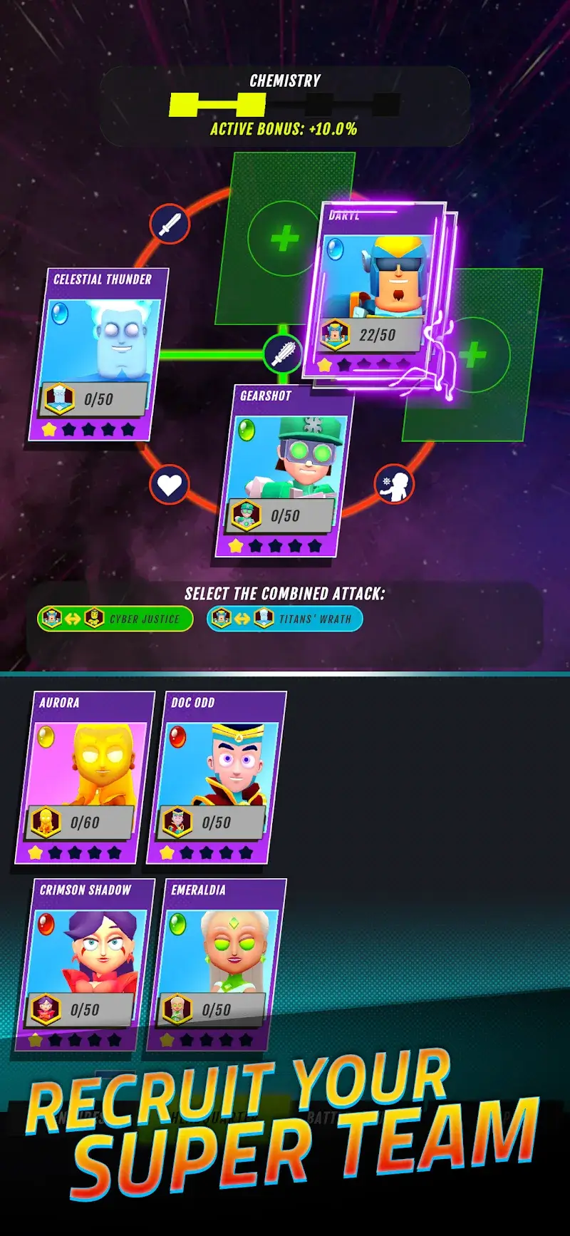 Superheroes Idle RPG League ภาพหน้าจอ 2