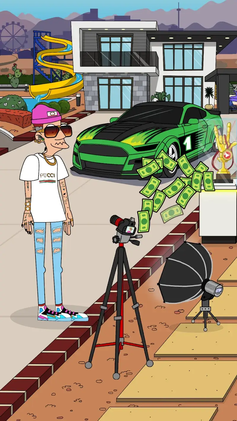 Captura de pantalla de Lamar – Idle Vlogger 2