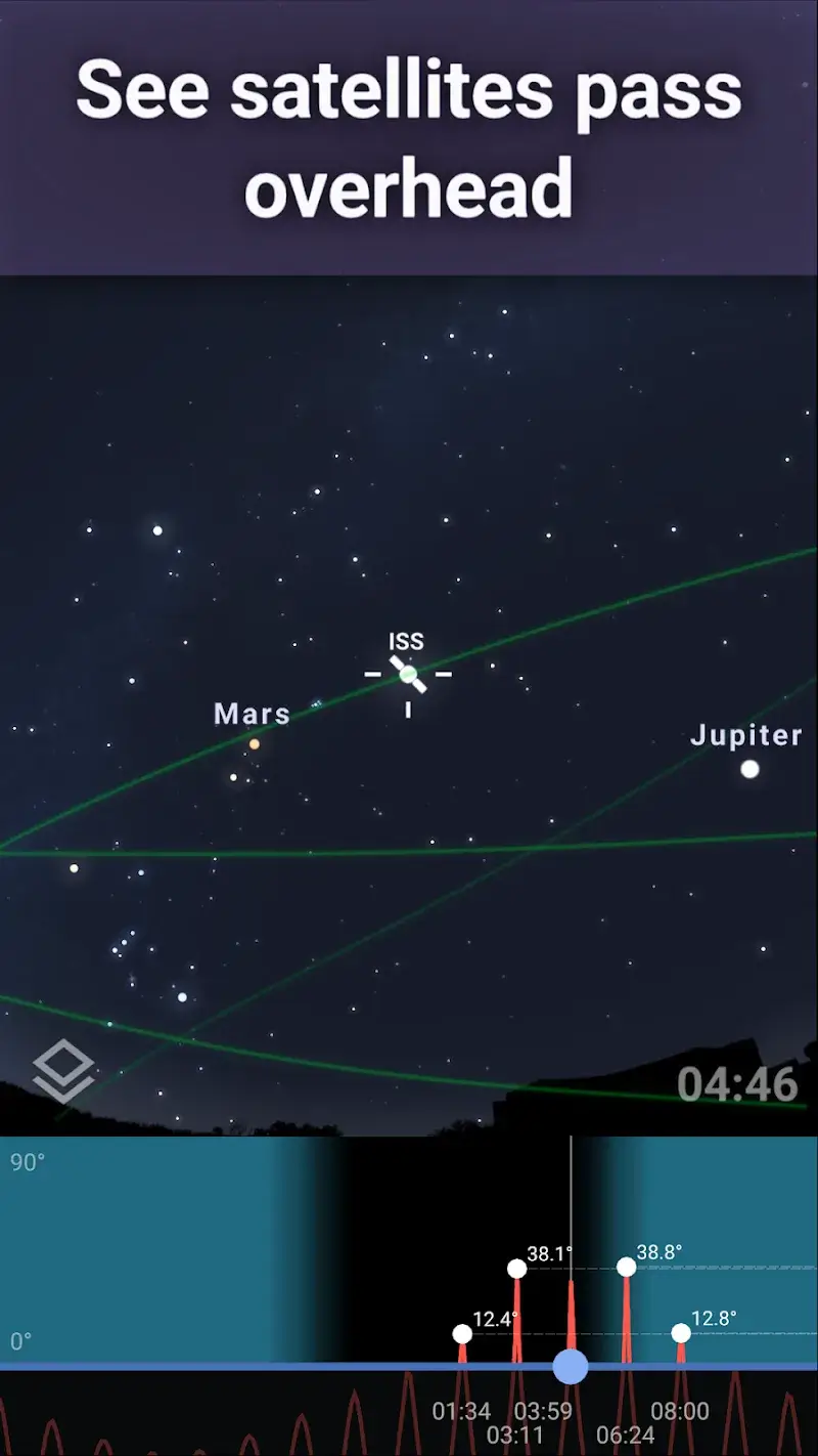 Tangkapan layar Stellarium Plus 4