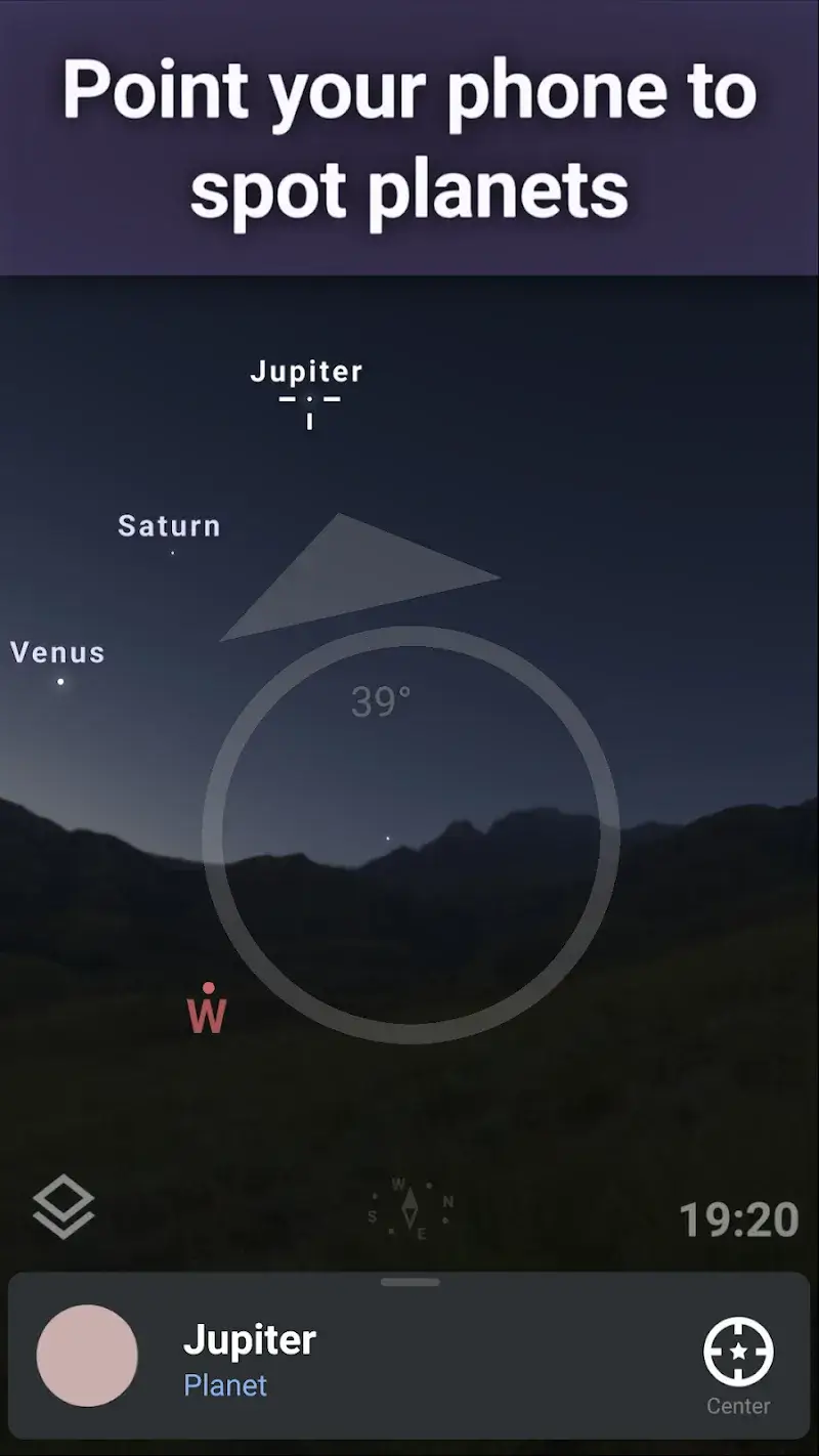 Tangkapan layar Stellarium Plus 2