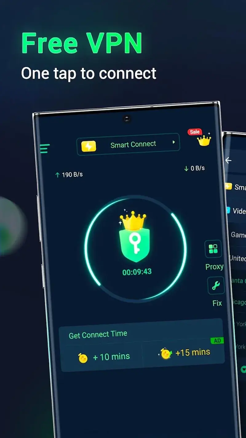 Tangkapan layar aplikasi MATE VPN 1