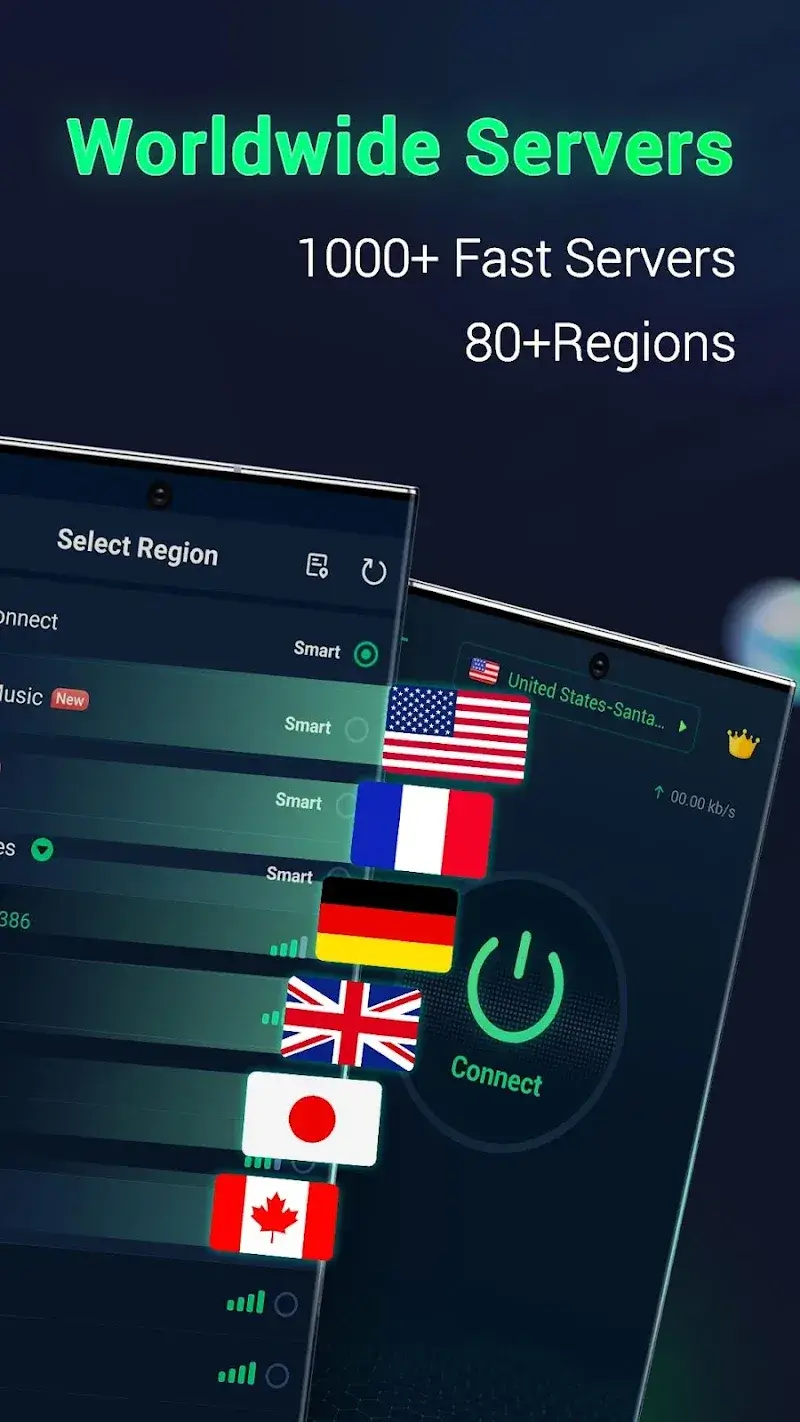 Tangkapan layar aplikasi MATE VPN 2