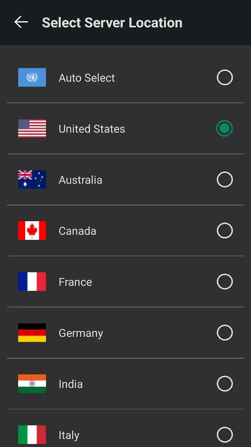 Captura de pantalla de Ultrasurf VPN 3