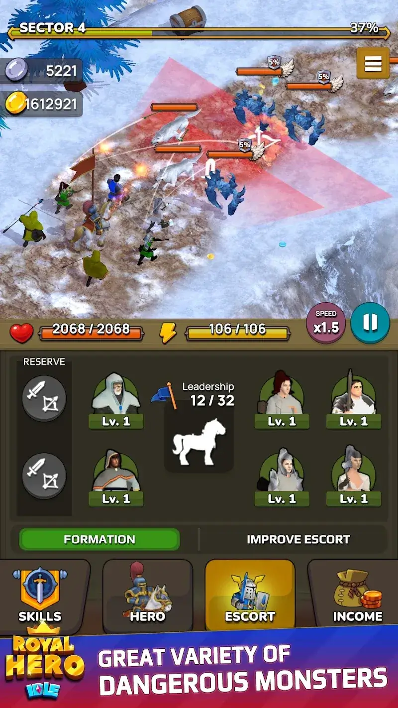 Tangkapan layar Idle Royal Hero 5