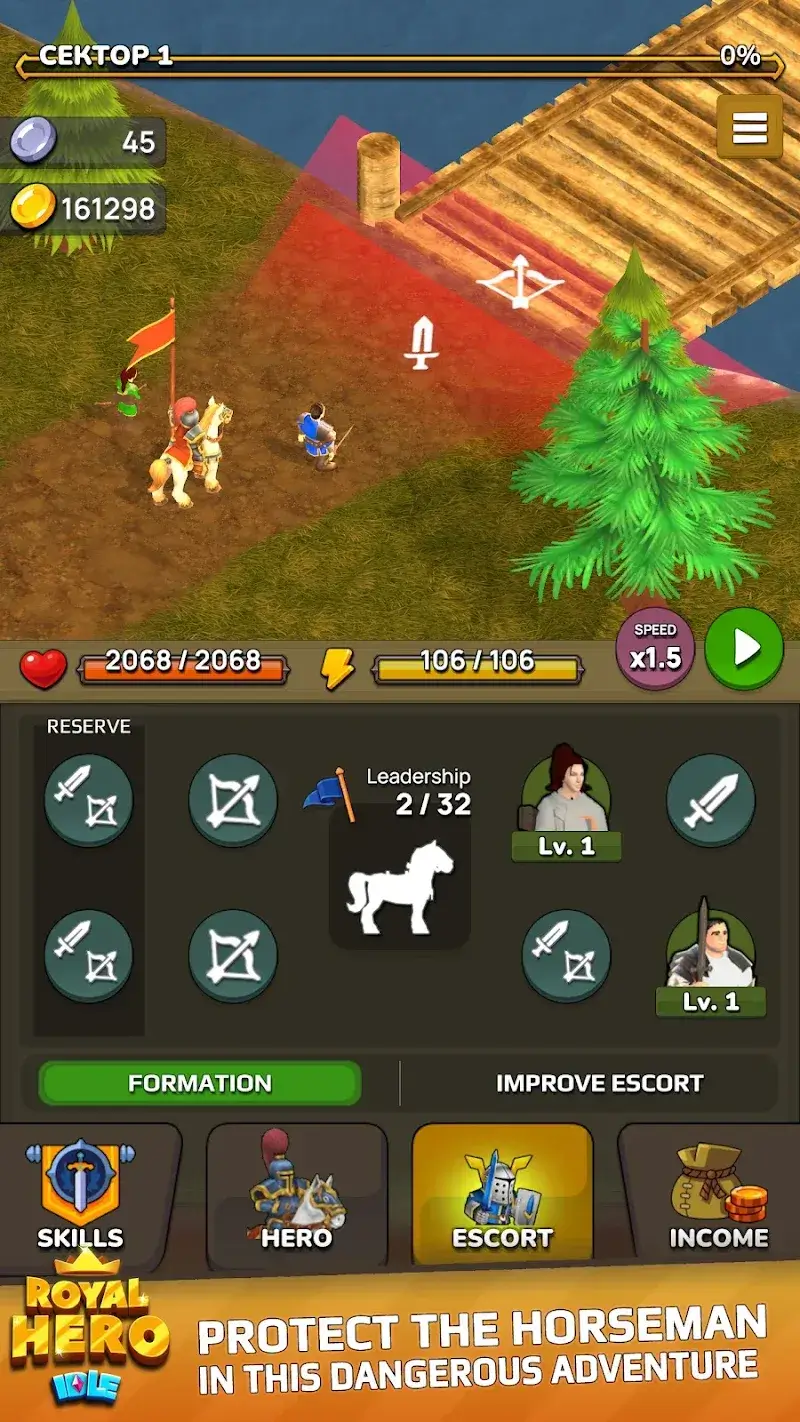 Tangkapan layar Idle Royal Hero 1