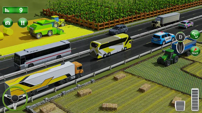Euro Bus Driving 3D captura de pantalla 3