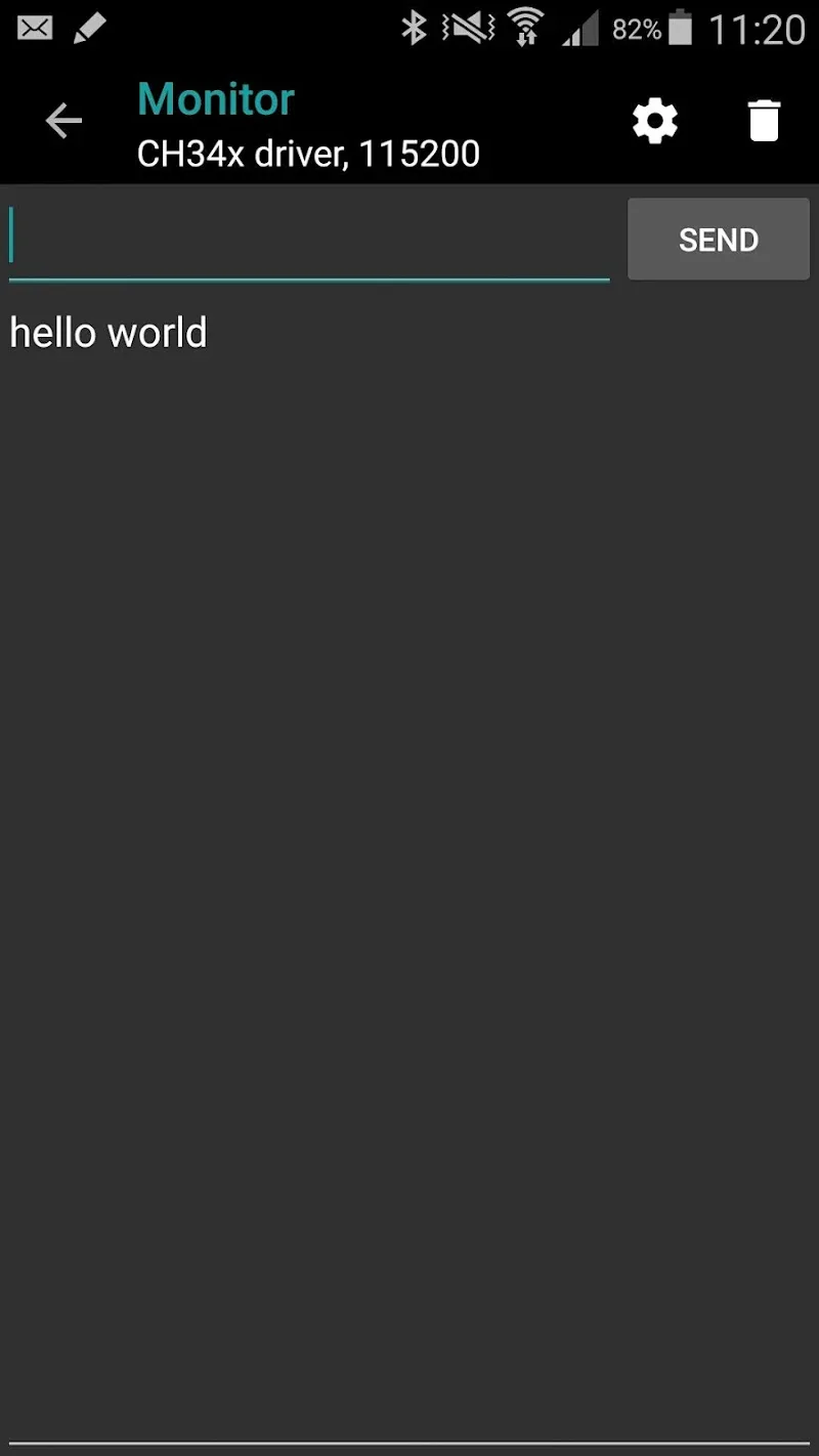 Скриншот ArduinoDroid 5