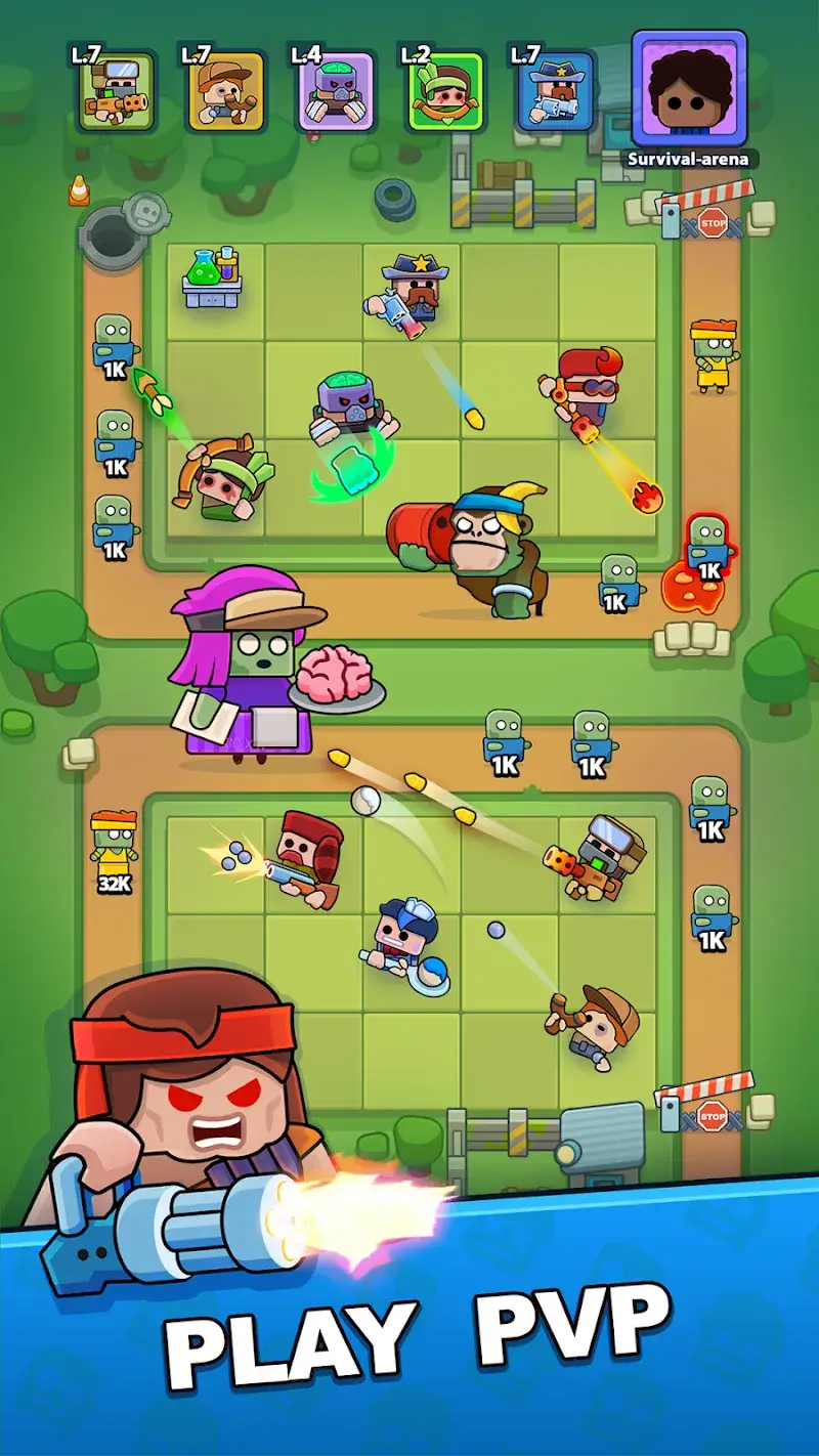 Second Frame of Survival Arena