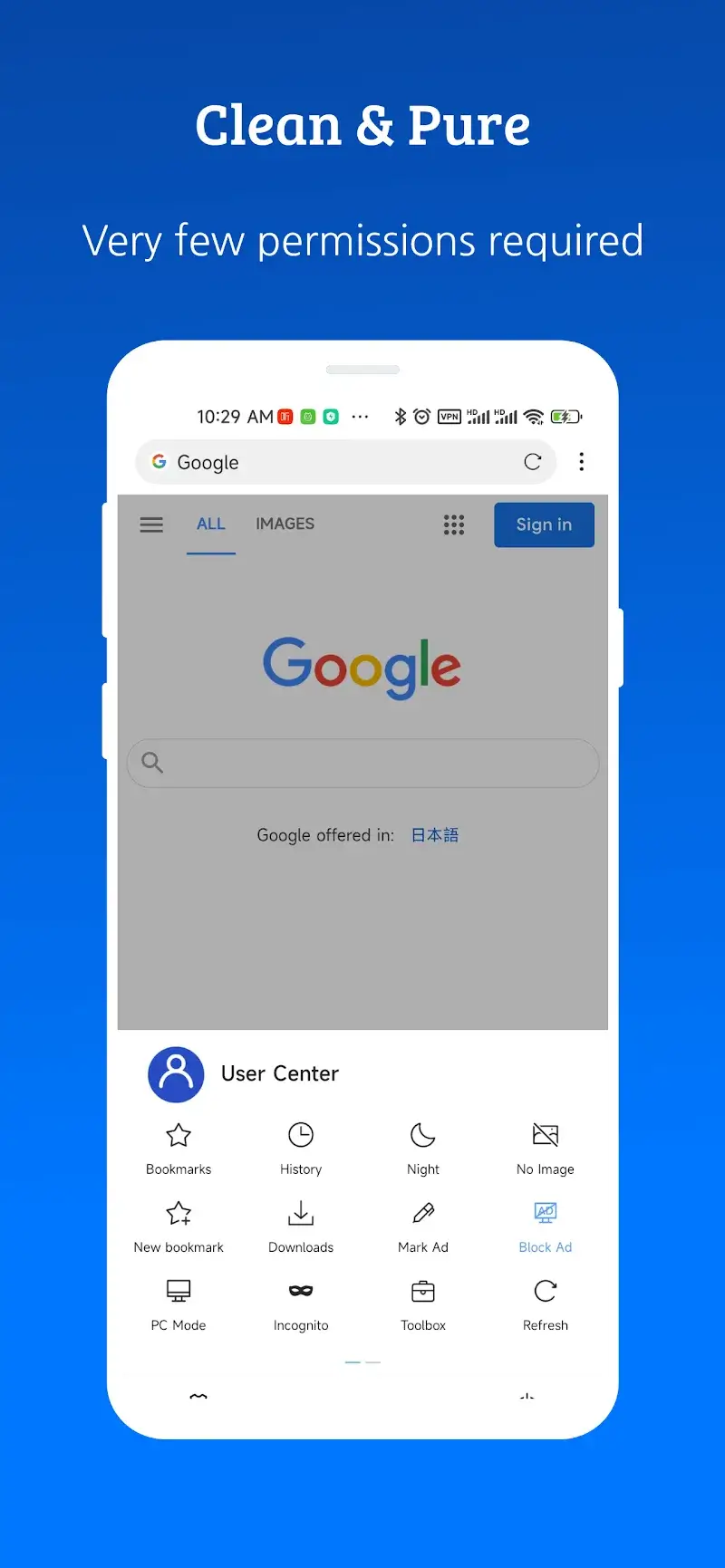 XBrowser ekran görüntüsü 2