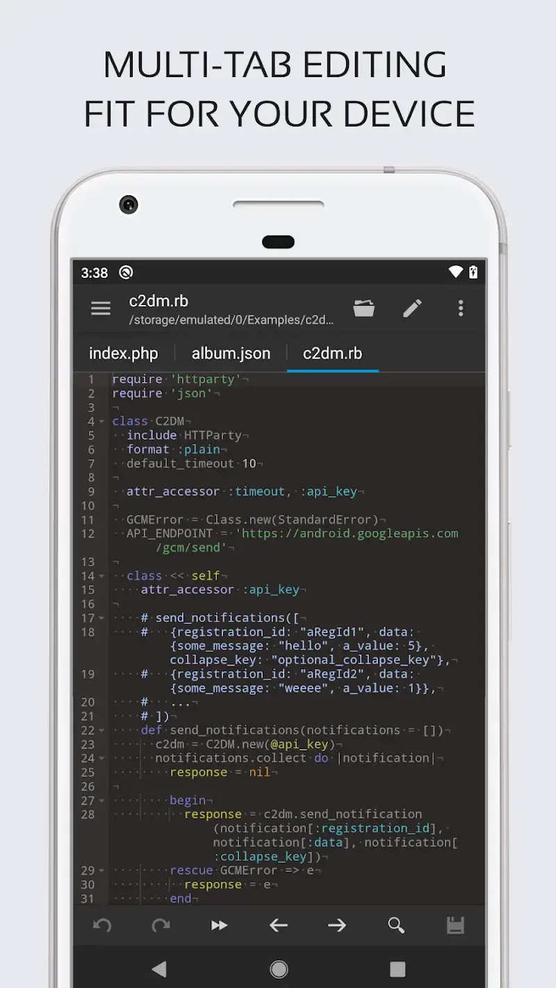 Code Editor screenshot 3
